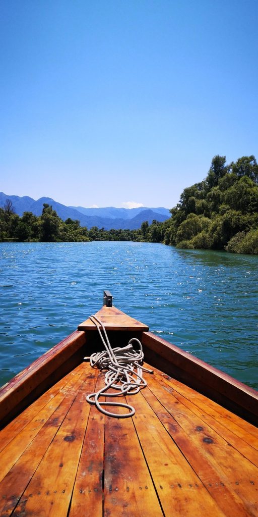 boat, lake, nature, skadar lake, montenegro, water, landscape, balkan